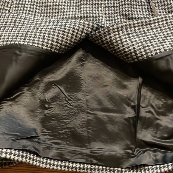 MAJE women’s GARLY wool houndstooth pattern coat collared 2 button OVERSIZED S 1 - Picture 11 of 14